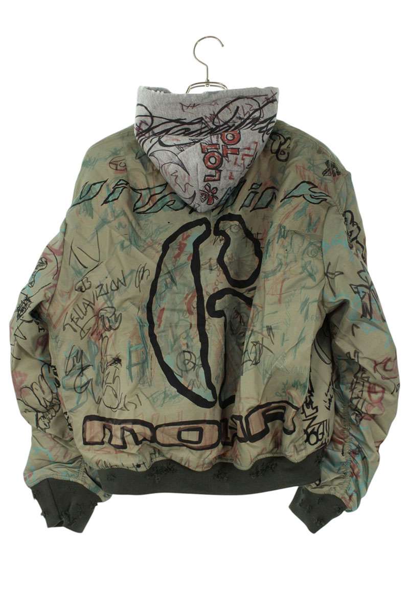 MOWALOLA GRAFFITI BOMBER Nylon Jacket Multi Size S