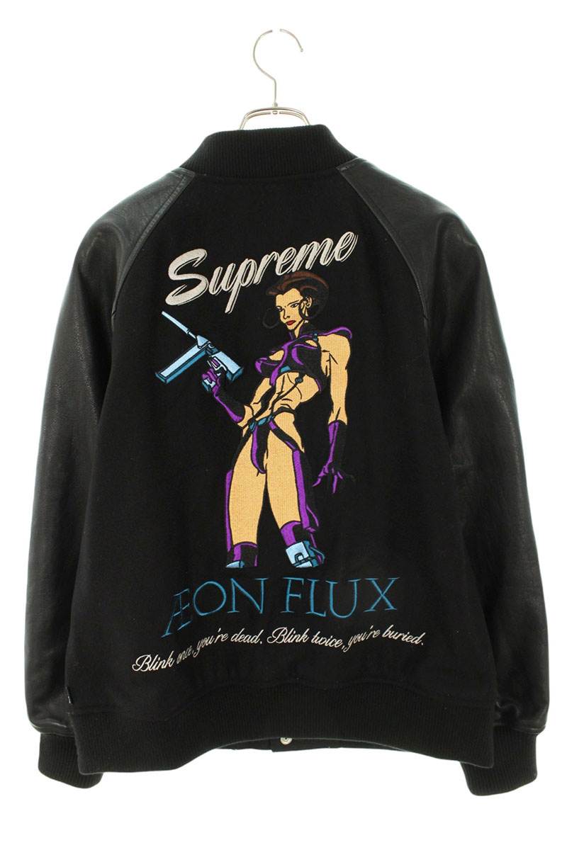 Supreme 22SS Aeon Flux Varsity Jacket Blouson Black Size M