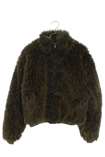 JADED LONDON Mendoza Faux Fur Fireman Jacket Brown Size S