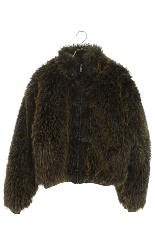JADED LONDON Mendoza Faux Fur Fireman Jacket Brown Size S