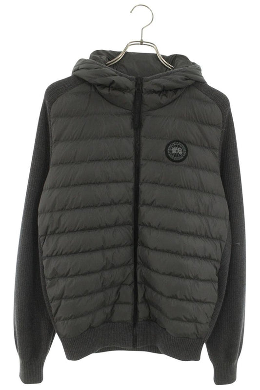 CANADA GOOSE Reversible Down Blouson Knit Sleeves Size L