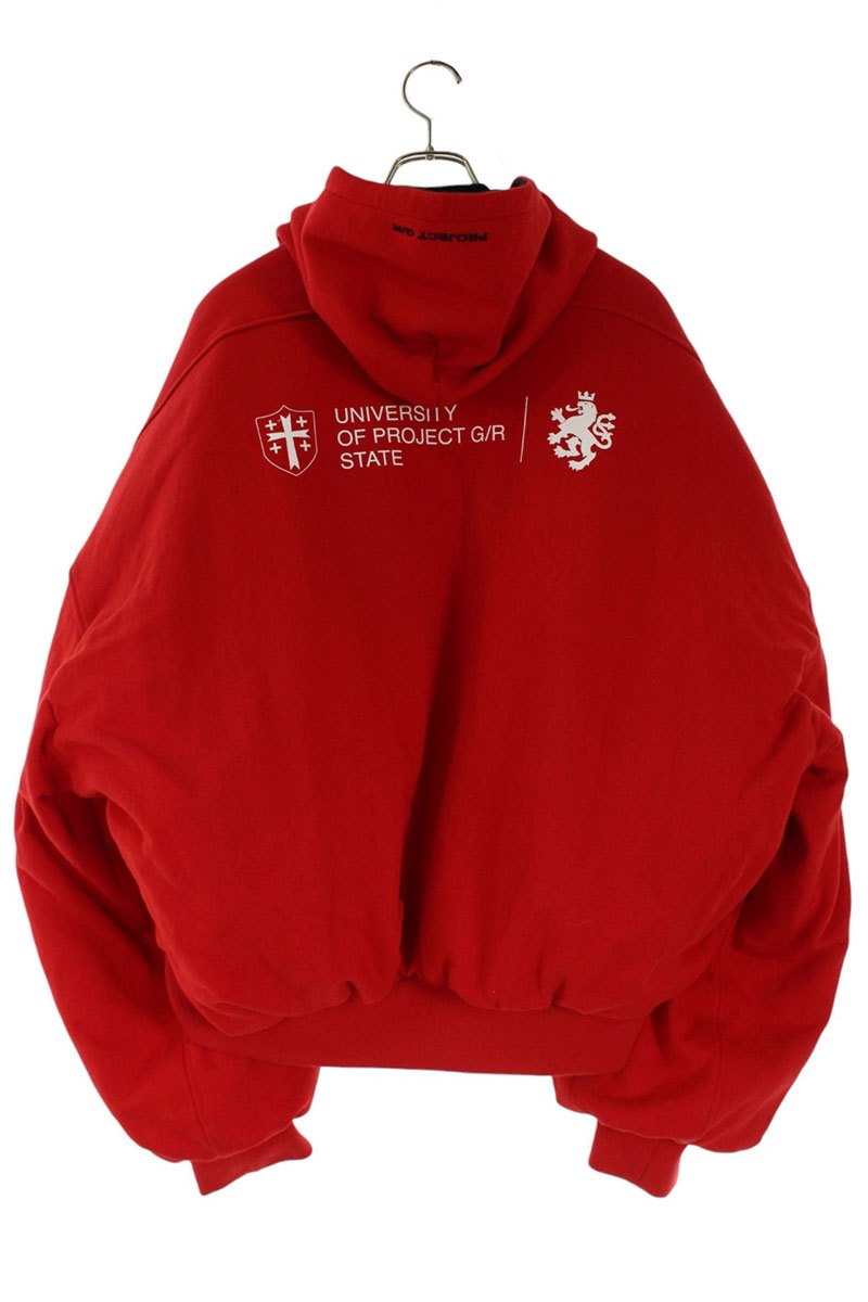 PROJECT G/R Hooded Blouson Black x Red Size 3