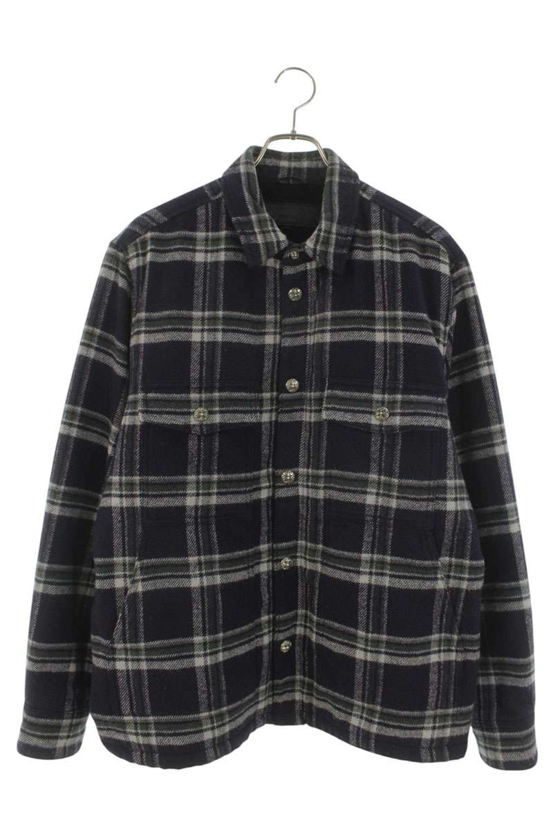 Chrome Hearts Check Boa Lined Cross Button Jacket Size L