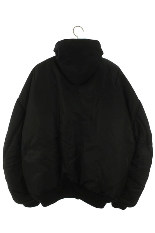 BALENCIAGA 23SS Paris All In Bomber Jacket Black Size XS