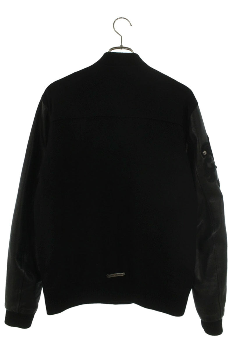 Chrome Hearts LETTERMAN Multi Patch Leather Sleeve Size M