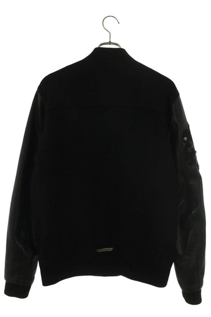 Chrome Hearts LETTERMAN Multi Patch Leather Sleeve Size M