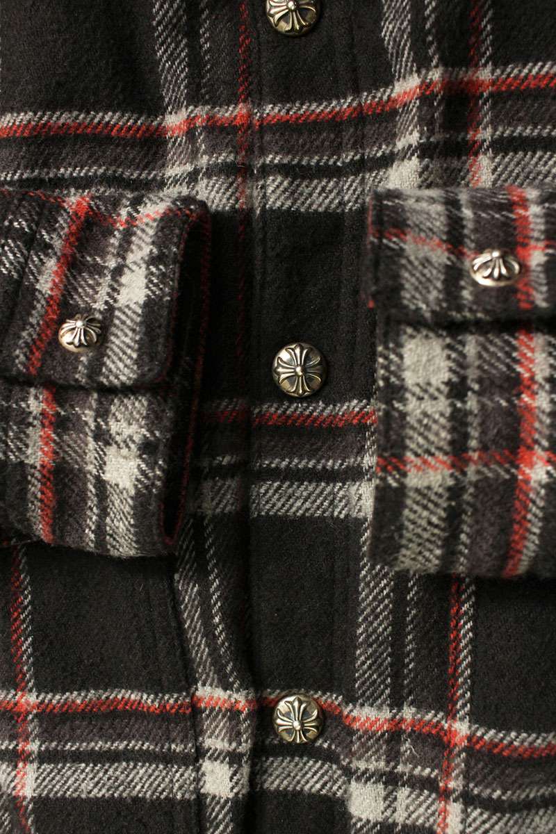 Chrome Hearts WORK DOG Plaid Boa Lined Jacket Multi Size XL