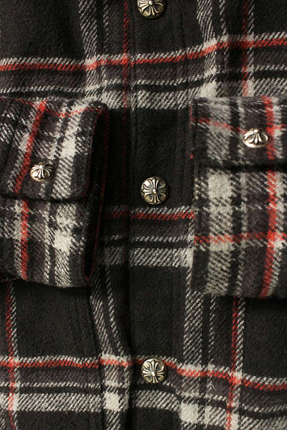 Chrome Hearts WORK DOG Plaid Boa Lined Jacket Multi Size XL