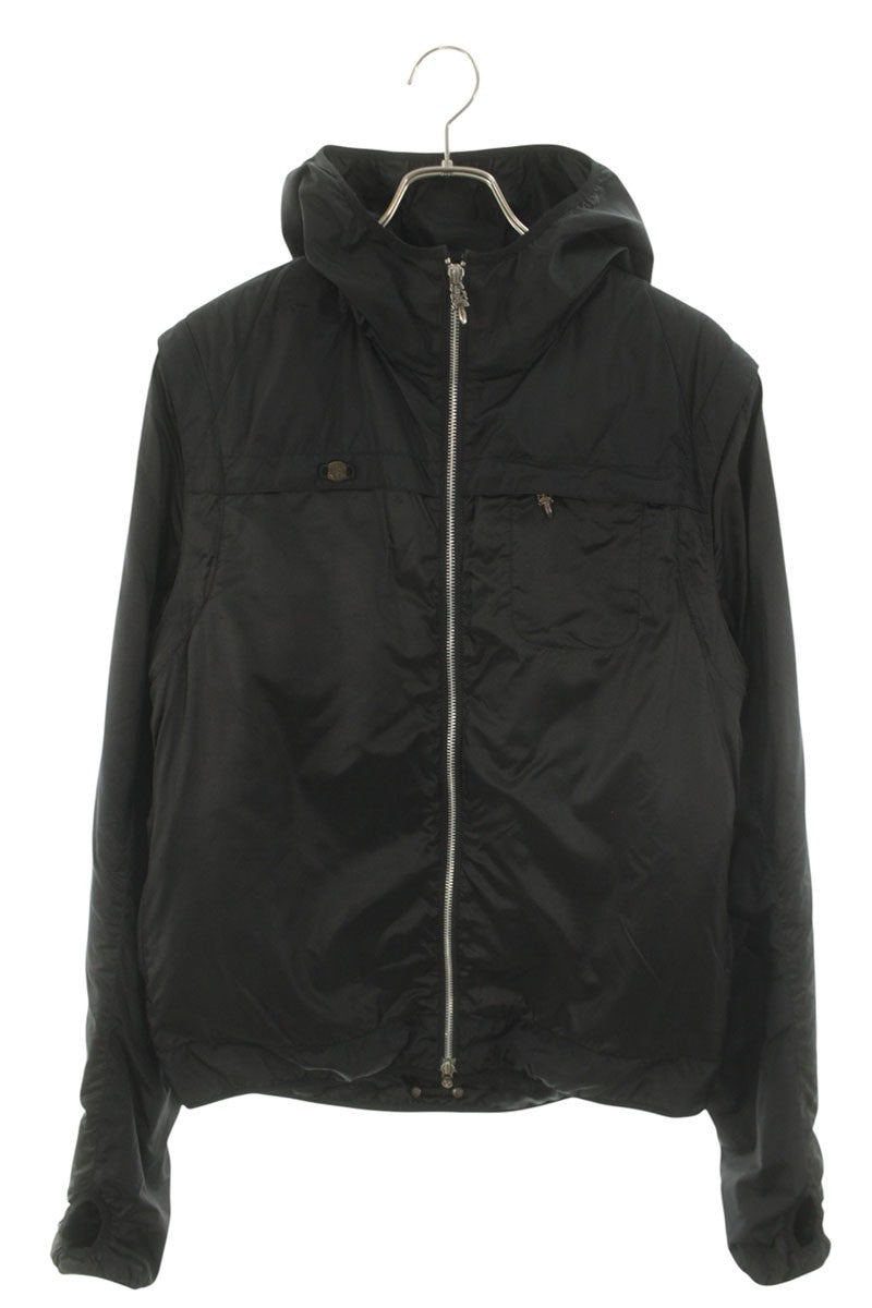 Chrome Hearts Hooded Cross Patch Padded Jacket Size M