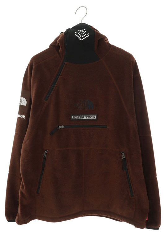 SUPREME x TNF 22AW Steep Tech Fleece Pullover Brown Size L