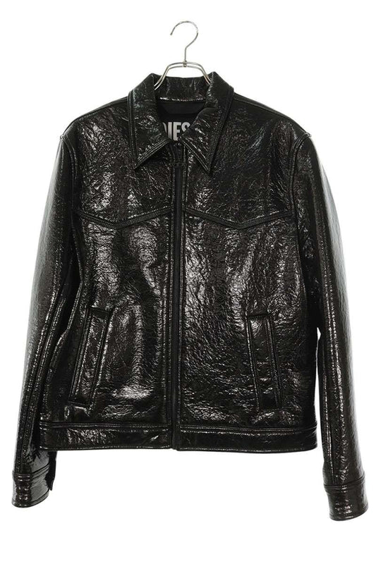 DIESEL Enamel Blouson Black Size M