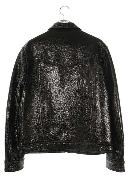 DIESEL Enamel Blouson Black Size M