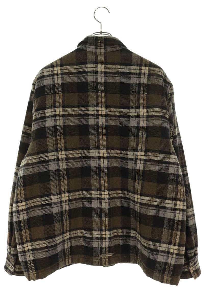 Chrome Hearts WORK DOG Boa Check Cross Jacket Black Size L