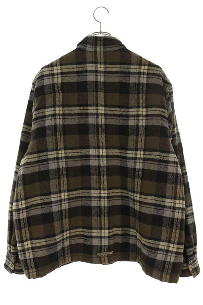 Chrome Hearts WORK DOG Boa Check Cross Jacket Black Size L