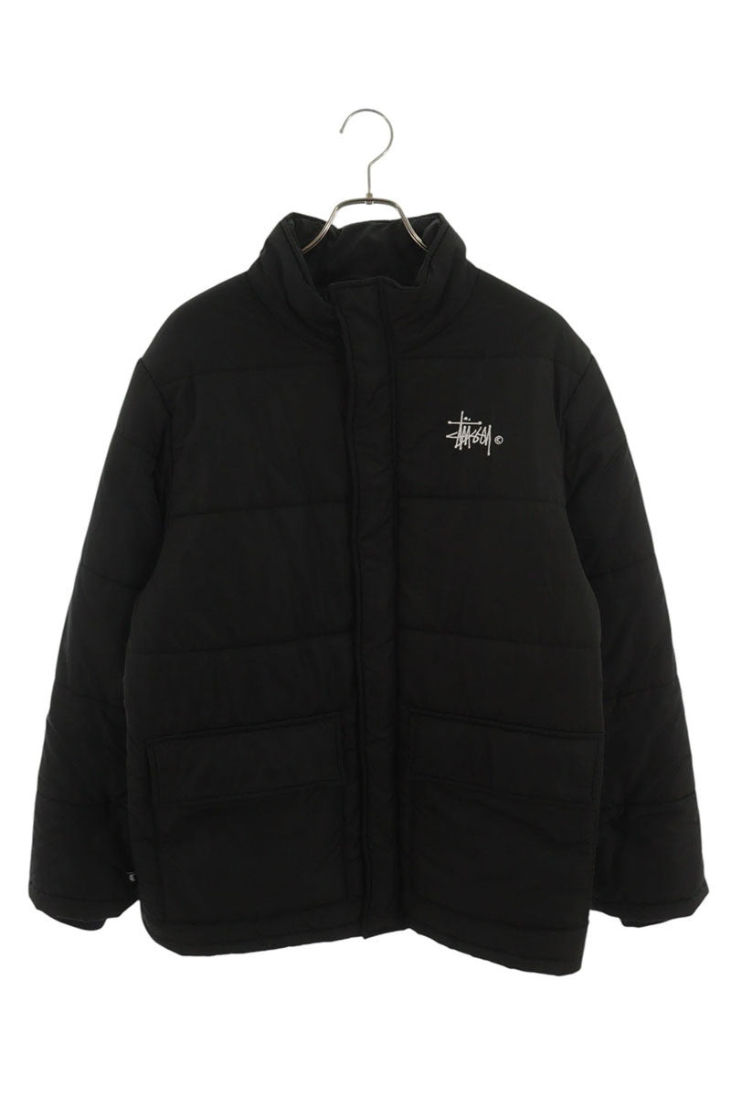 STUSSY Chest Embroidered Logo Blouson Black Size M