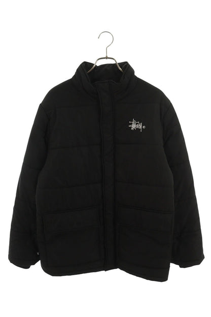 STUSSY Chest Embroidered Logo Blouson Black Size M