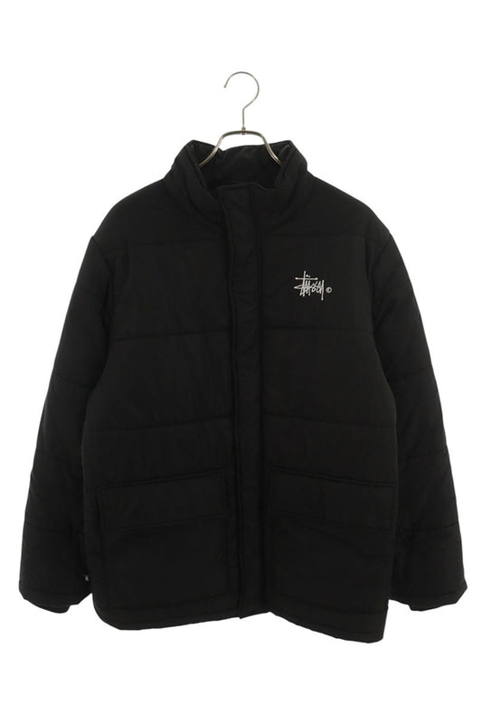 STUSSY Chest Embroidered Logo Blouson Black Size M