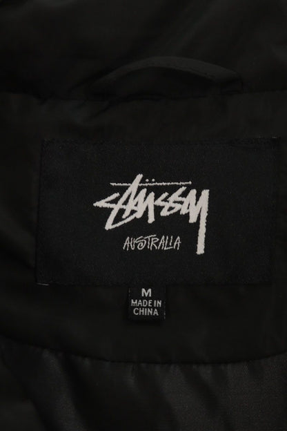 STUSSY Chest Embroidered Logo Blouson Black Size M