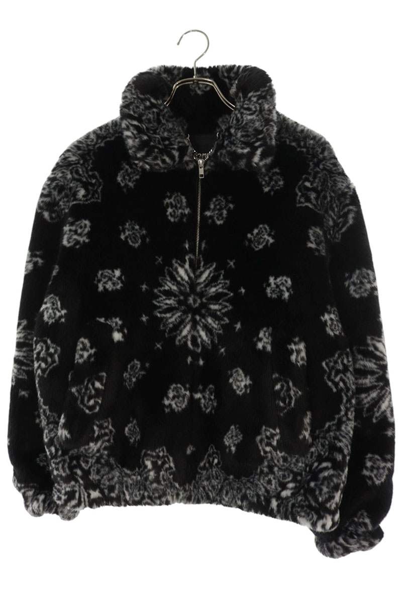 SUPREME Bandana Faux Fur Bomber Jacket Multi Size S