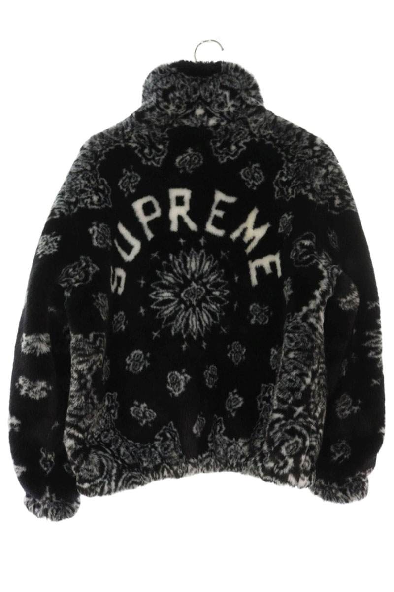 SUPREME Bandana Faux Fur Bomber Jacket Multi Size S