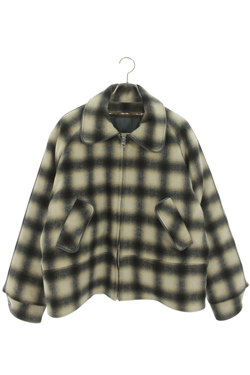 ATTRCTR Plaid 3-Way Jacket Blouson Off-White/Black Size S