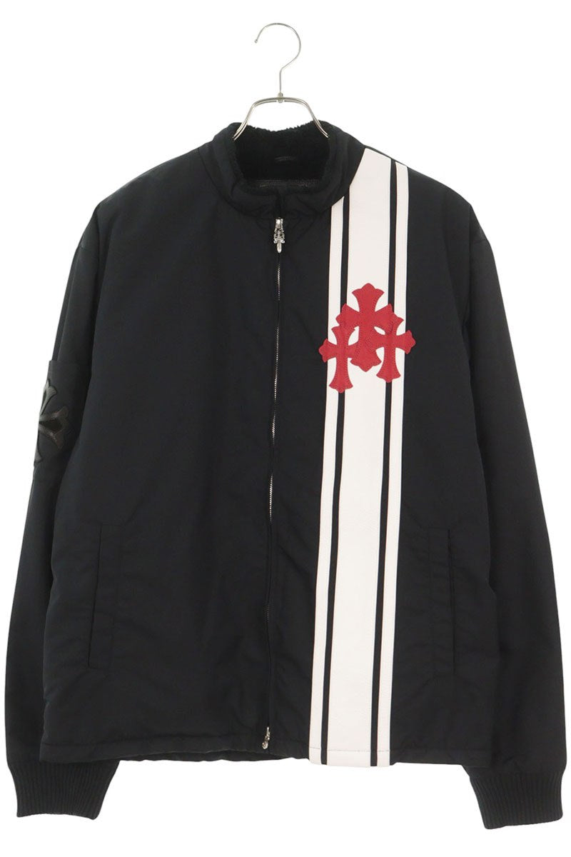 Chrome Hearts Cemetery Patch Boa Lined Jacket Black Size M