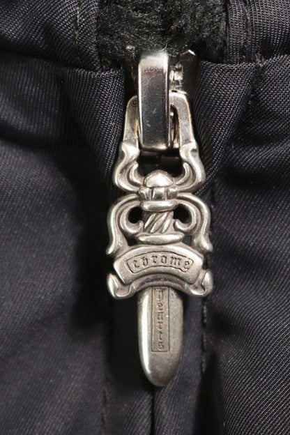 Chrome Hearts Cemetery Patch Boa Lined Jacket Black Size M