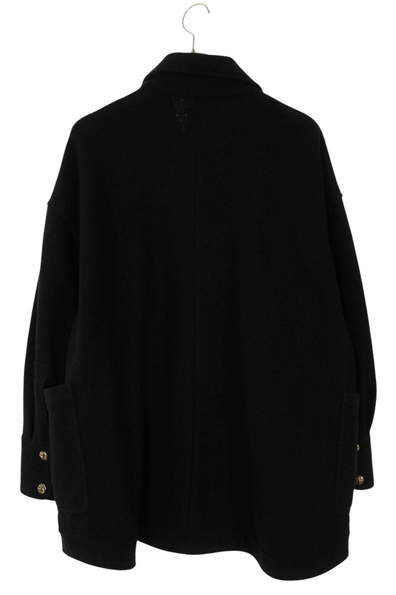 Chrome Hearts Cross Ball Button Wool Blouson Black Size M