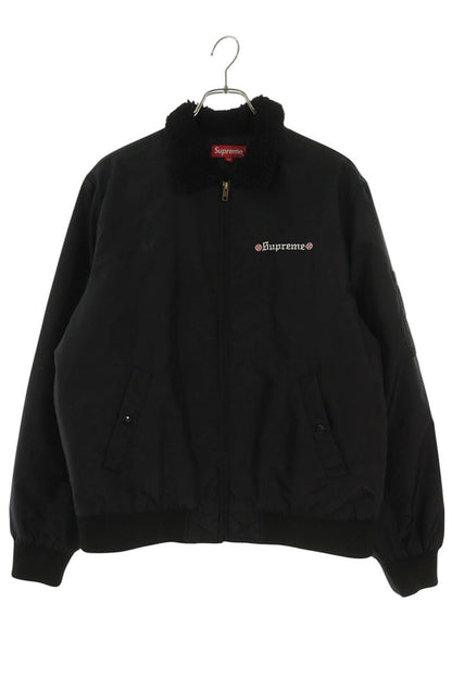 SUPREME Independent Fur Collar Bomber Jacket Black Size S