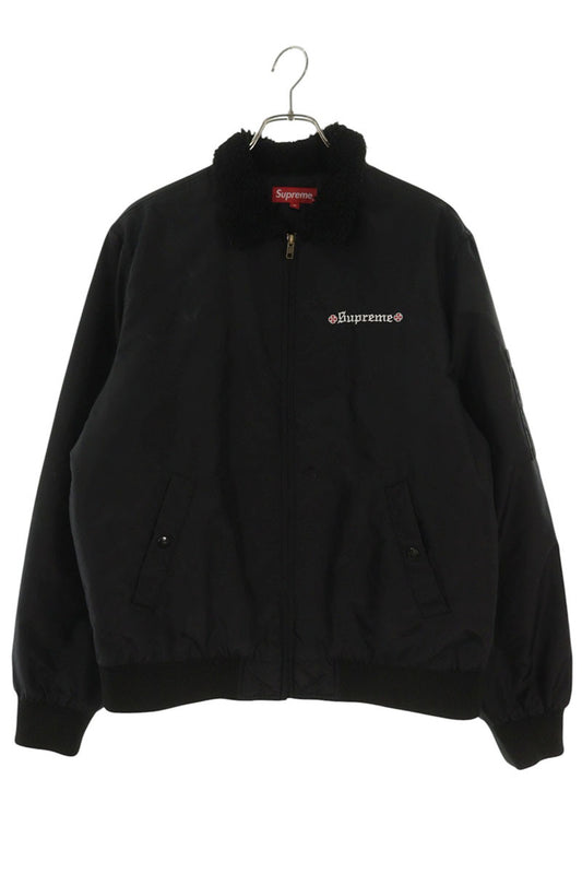 SUPREME Independent Fur Collar Bomber Jacket Black Size S