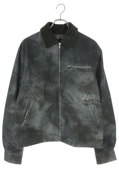 KITH Corduroy Collar Zip-Up Jacket Green Size XS