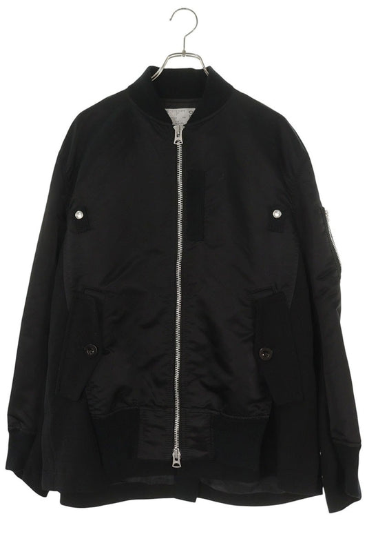 Sacai 21AW Docking MA-1 Bomber Jacket Black Size L