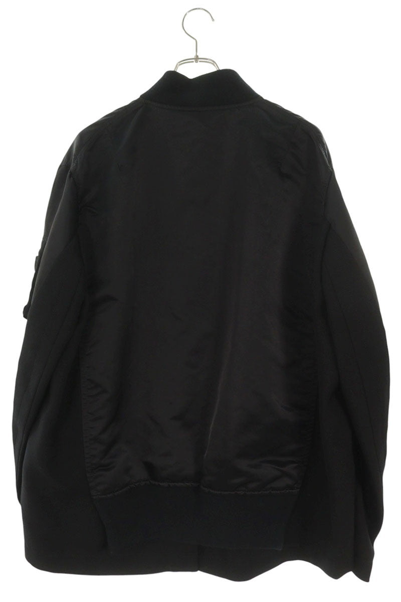 Sacai 21AW Docking MA-1 Bomber Jacket Black Size L