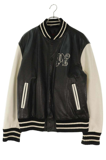 Palm Angels Varsity Leather Jacket Multi Size L