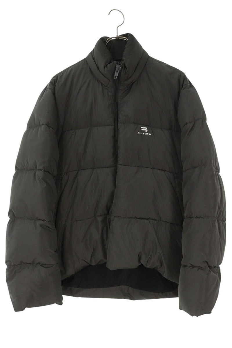 BALENCIAGA Sport Logo Padded Packable Hood Jacket Size XXL