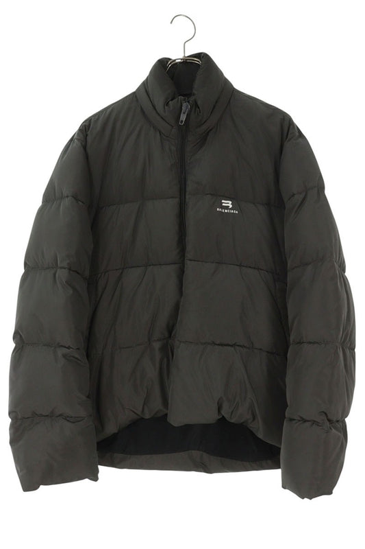BALENCIAGA Sport Logo Padded Packable Hood Jacket Size XXL