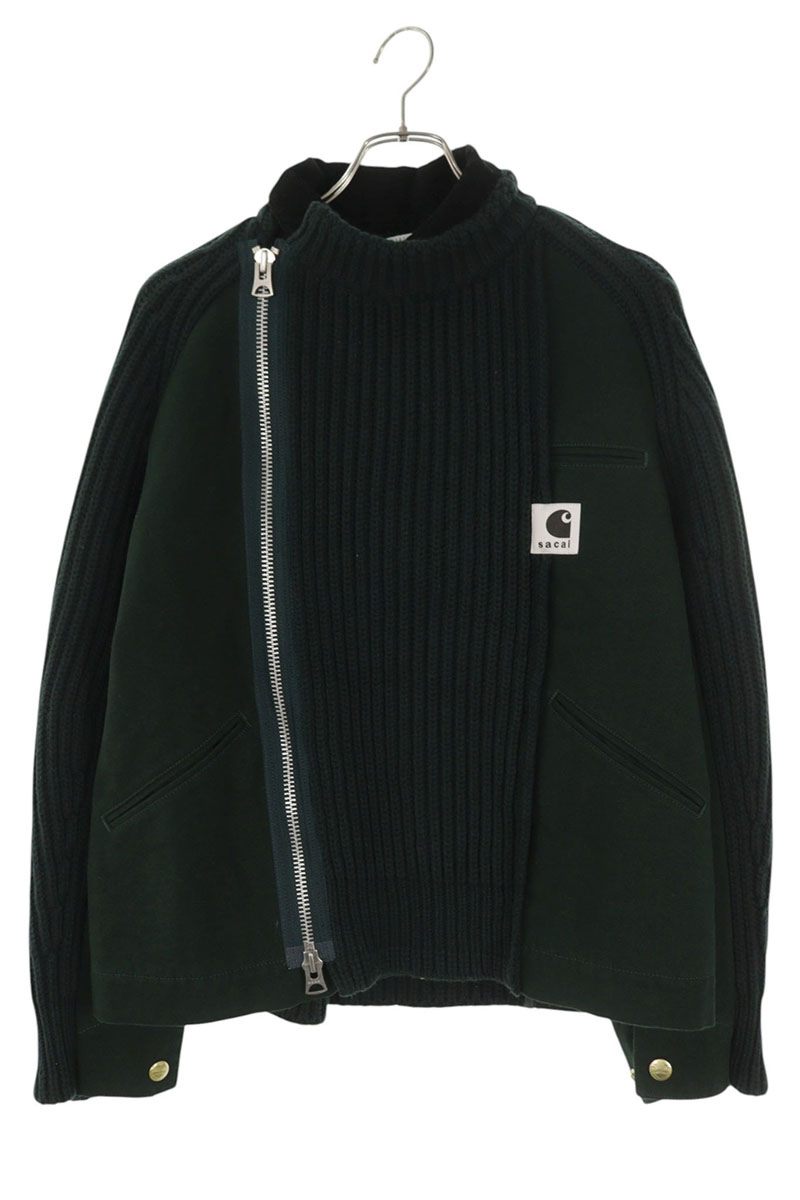 Sacai x Carhartt Docking Knit Blouson Dark Green Size S