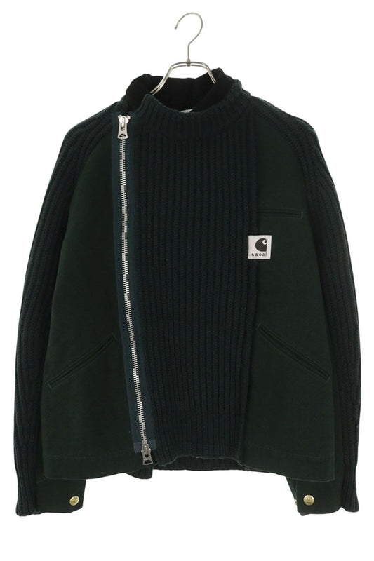 Sacai x Carhartt Docking Knit Blouson Dark Green Size S