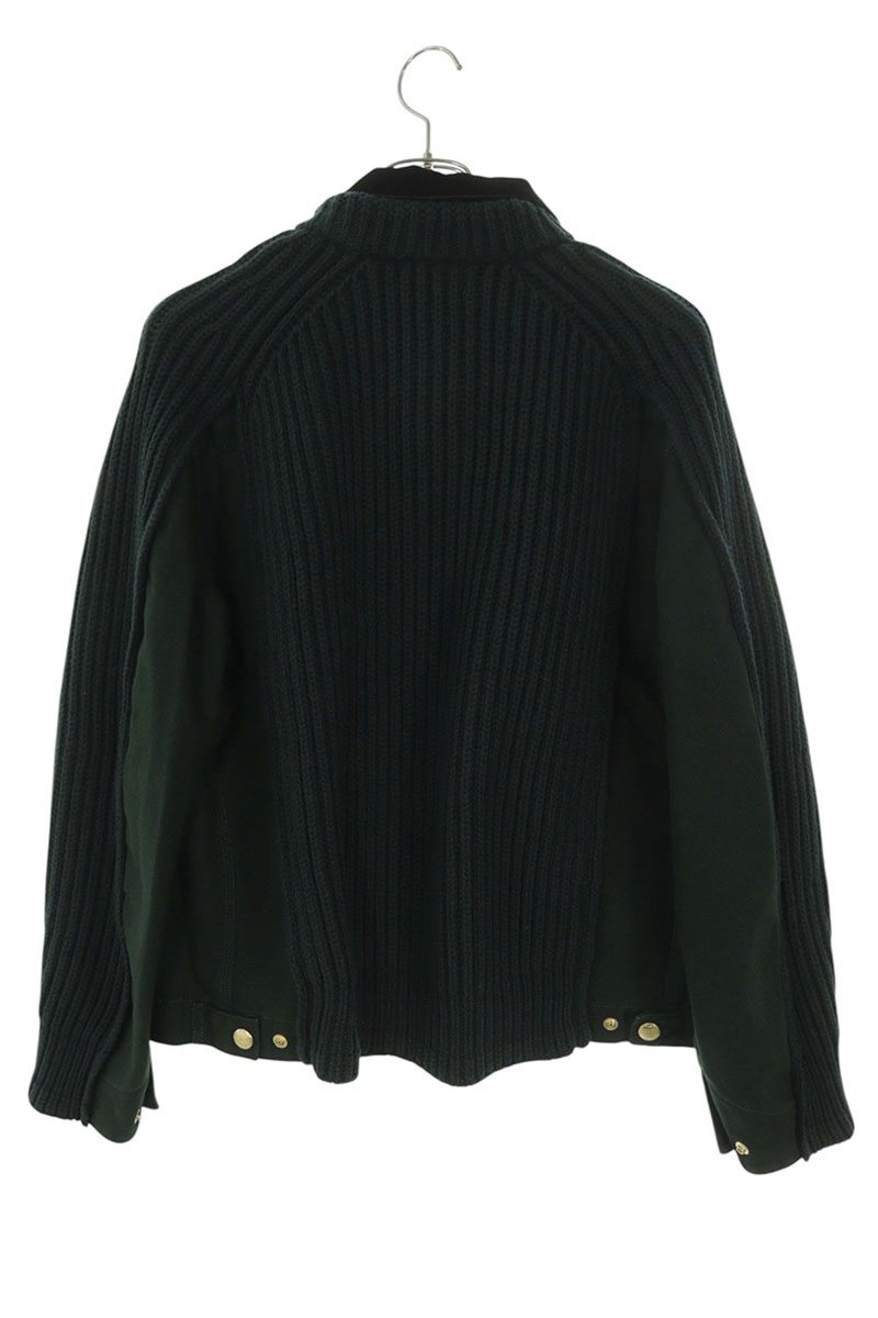 Sacai x Carhartt Docking Knit Blouson Dark Green Size S