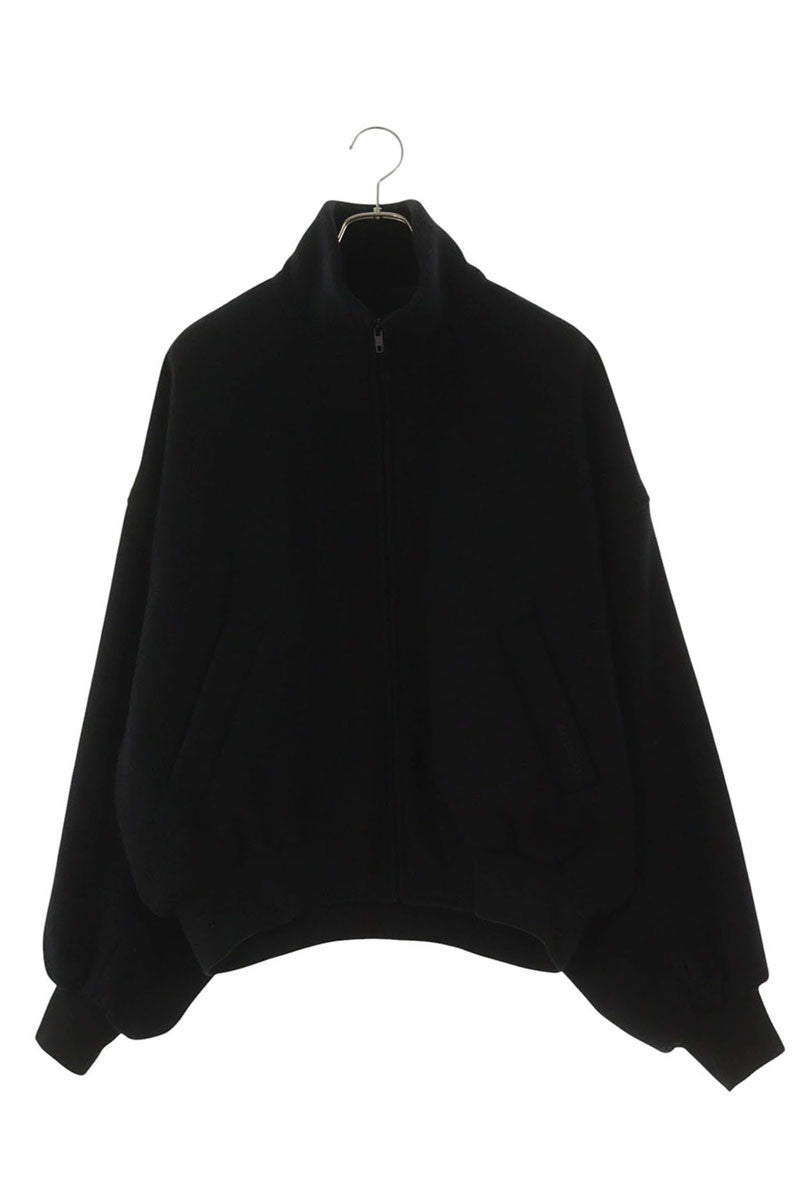 BALENCIAGA Cropped Wool Zip-Up Blouson Black Size M