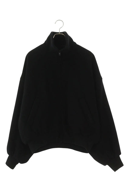 BALENCIAGA Cropped Wool Zip-Up Blouson Black Size M