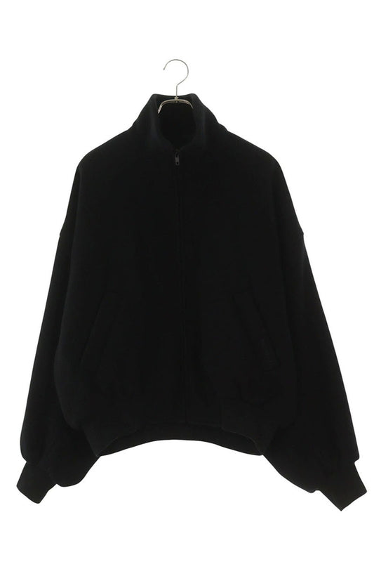 BALENCIAGA Cropped Wool Zip-Up Blouson Black Size M