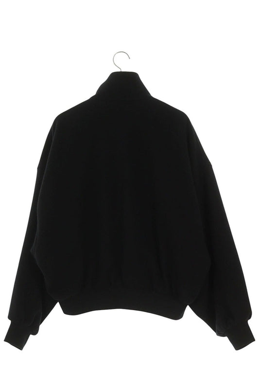 BALENCIAGA Cropped Wool Zip-Up Blouson Black Size M