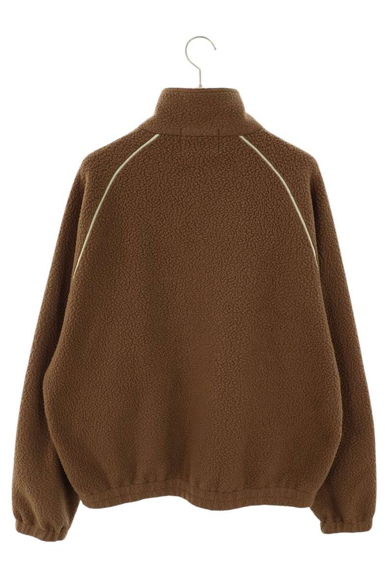 AURALEE x New Balance Logo Fleece Half-Zip Brown Size L
