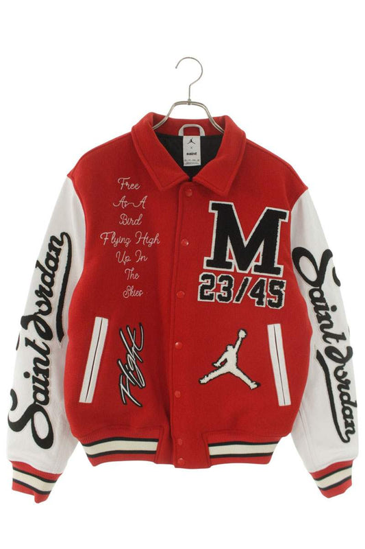 SAINT MICHAEL x Jordan MJSM Leather Varsity Jacket Size XS