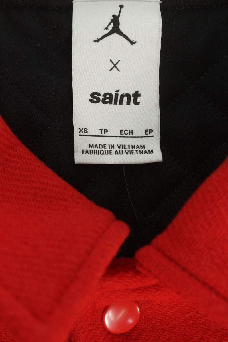 SAINT MICHAEL x Jordan MJSM Leather Varsity Jacket Size XS