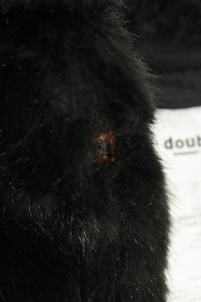doublet 19AW Black Hand Painted Fur Blouson Size S