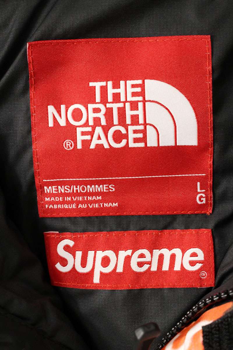 SUPREME 22AW x TNF 800 Fill Half Zip Down Jacket Size L