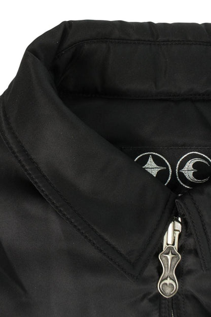 THUG CLUB Black NYLON STUDDED BOMBER Size S