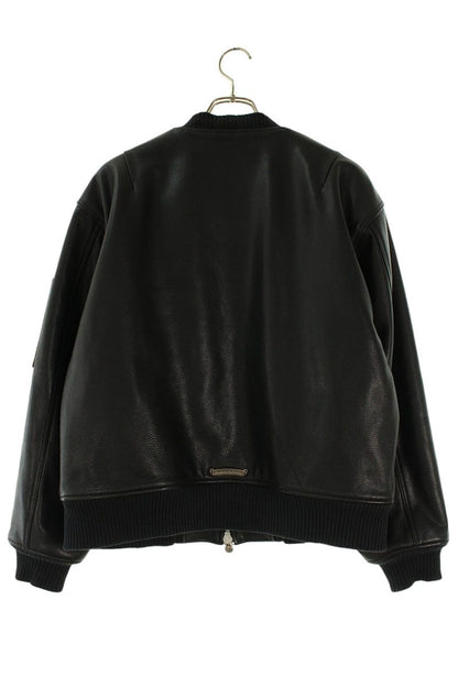 Chrome Hearts ON TARGET CH Logo Patch Leather Bomber Size S
